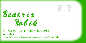 beatrix nobik business card